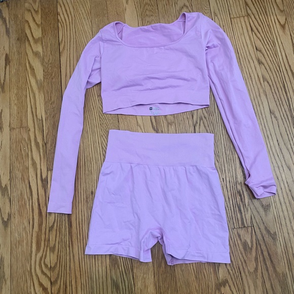 Shein Activewear Lilac Purple Matching Set - Picture 1 of 6